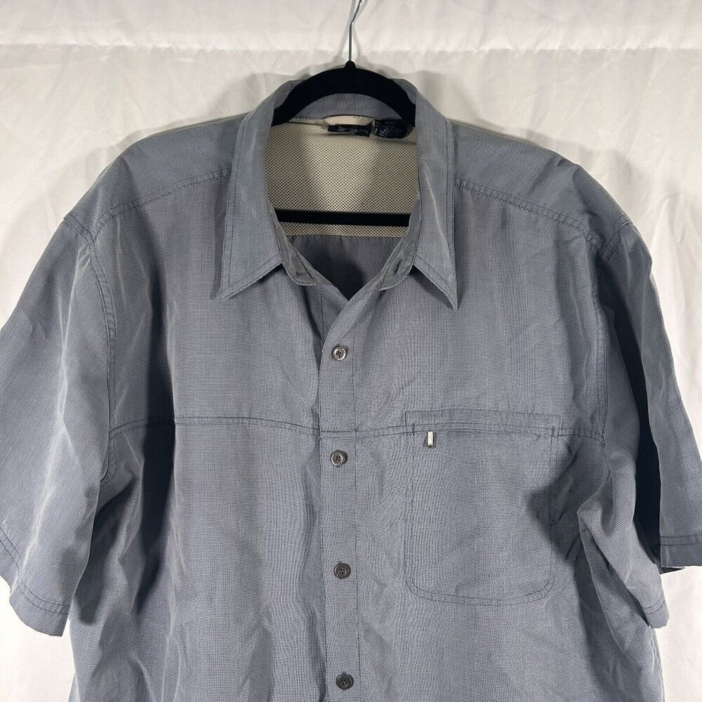 Alpine Design Polo Shirt Men's XXL Blue Button Up Short Sleeve Collared - Picture 2 of 10